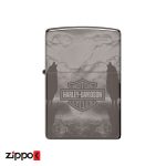 فندک زیپو اصل 48799 | Zippo Harley Davidson Wolves Design