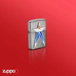 فندک زیپو اصل Zippo Red White Blue Star | 48903