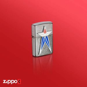 فندک زیپو اصل Zippo Red White Blue Star | 48903