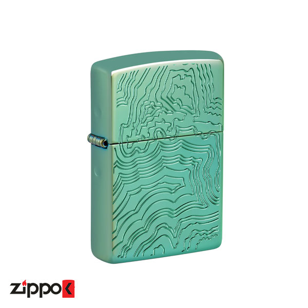 فندک زیپو اصل 48917 | Zippo Topographic map Design