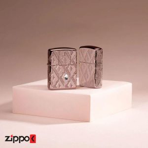 فندک زیپو اصل 49702 | Zippo Geometric Diamond Design