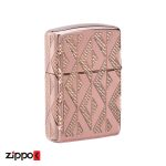 فندک زیپو اصل 49702 | Zippo Geometric Diamond Design