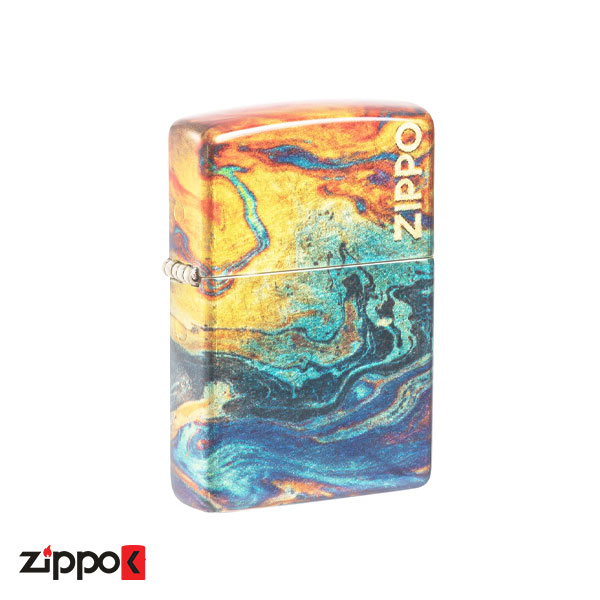 فندک زیپو اصل 48778 | Zippo Colorful Zippo Logo Design