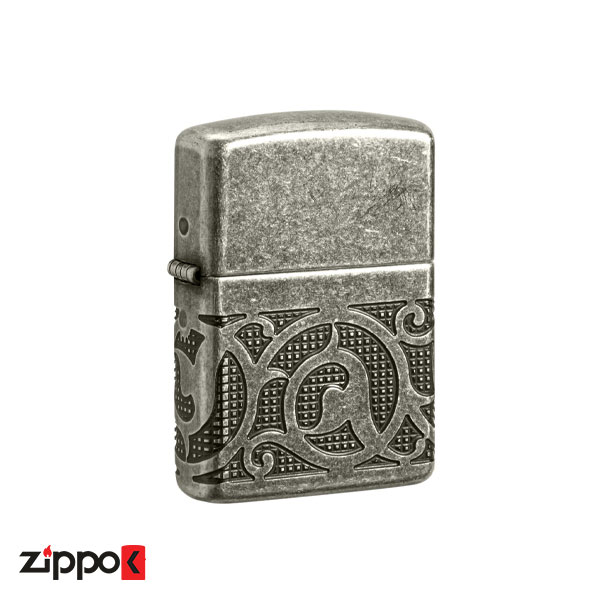 فندک زیپو اصل 49290 | Zippo Antique Armor Pattern Design