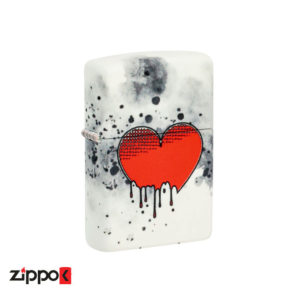 فندک زیپو اصل 46258 | Zippo Love Drip Design