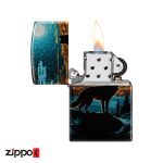 فندک زیپو اصل 46252 | Zippo Moonlight Wolf Design