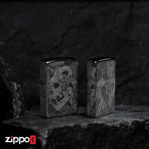 فندک زیپو اصل 46425 | Zippo Mushroom Skulls Design