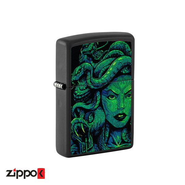 فندک زیپو اصل 48609 | Zippo 218 Medusa Design