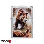فندک زیپو اصل 48330 | Zippo Mazzi Grizzly Bear Design