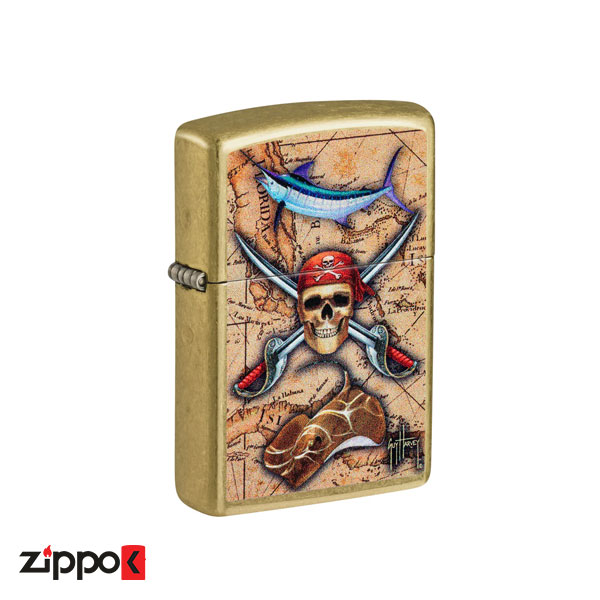 فندک زیپو اصل 48966 | Zippo Guy Harvey Design