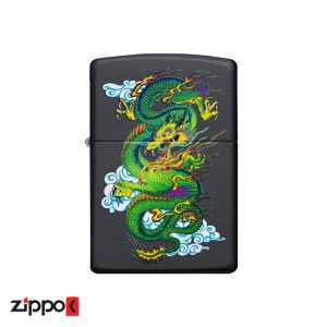 فندک زیپو اصل Zippo Black Matte Dragon کد 29839