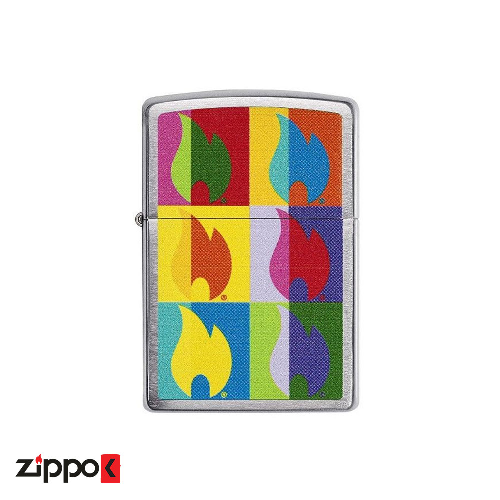 فندک زیپو اصل Zippo Abstract Flame Design کد 29623