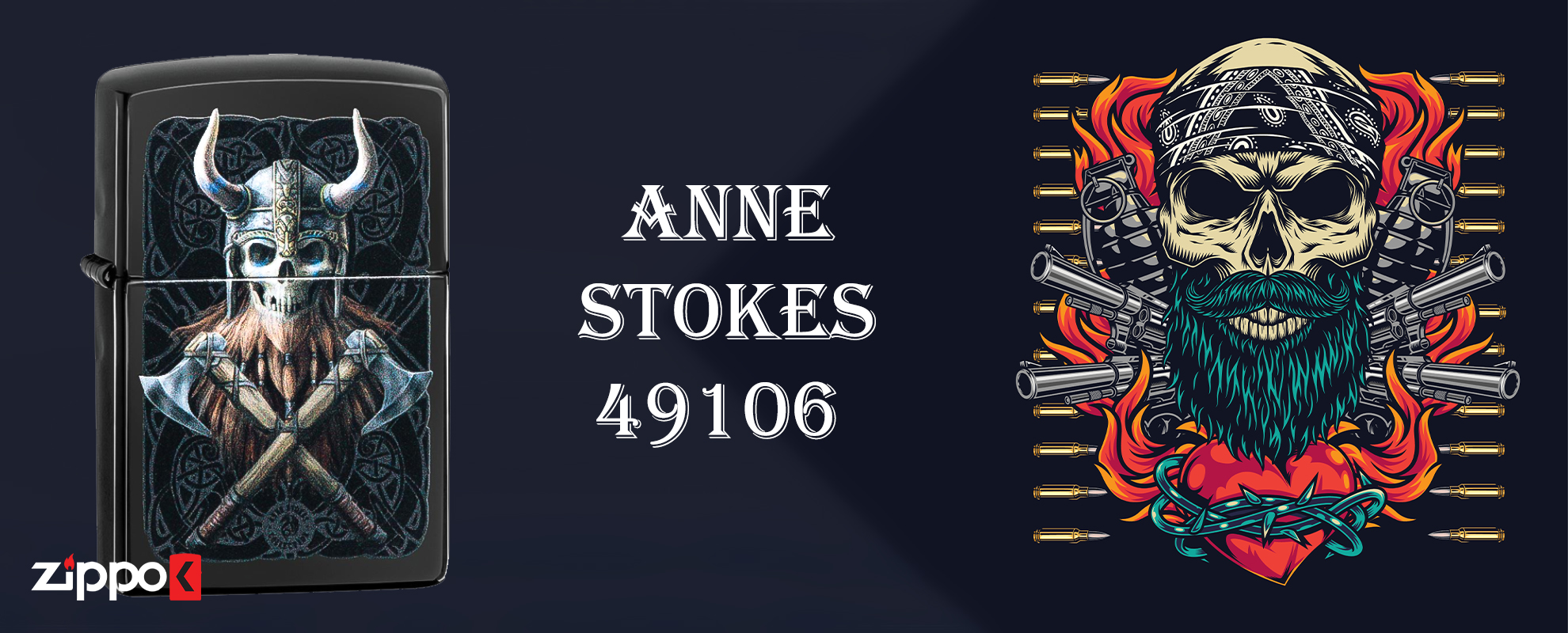 فندک زیپو اصل Zippo Anne Stokes کد 49106