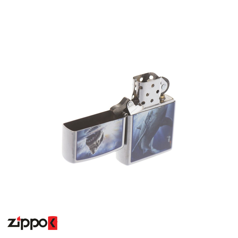 فندک زیپو اصل Zippo Mazzi Shark Attack کد 29568