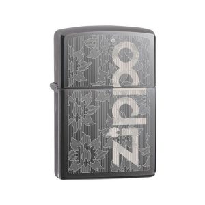 فندک زیپو اصل Zippo Floral Logo Laser کد 29241